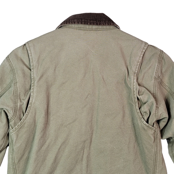 Gap Vintage Y2K Workwear Corduroy Collar Button Zip Up Coat Jacket S - Picture 11 of 15